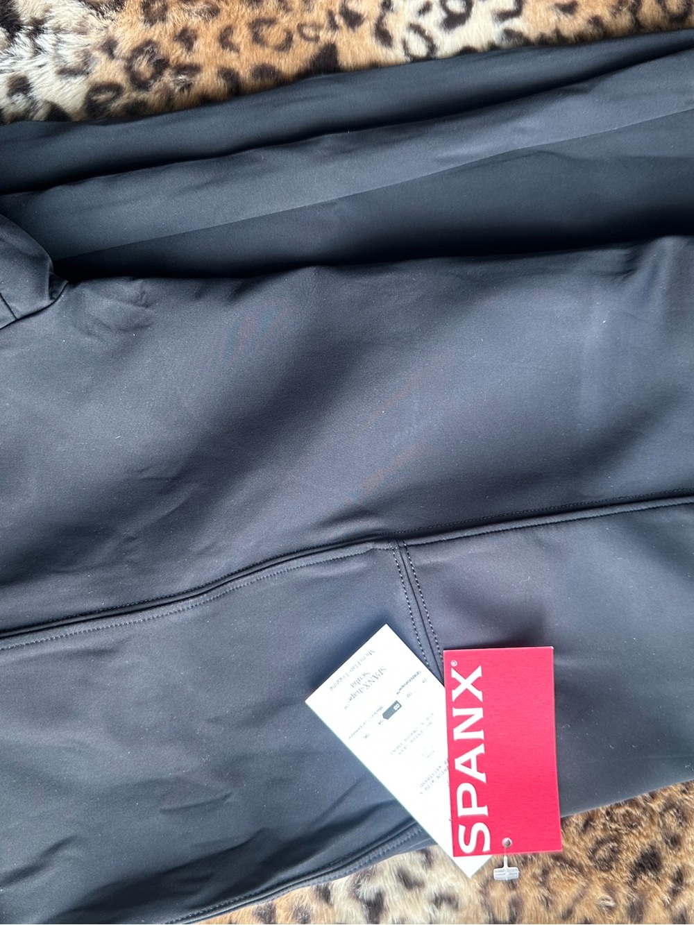 NWT SPANX Scuba Micro Flare Leggings XL Classic Black Pants